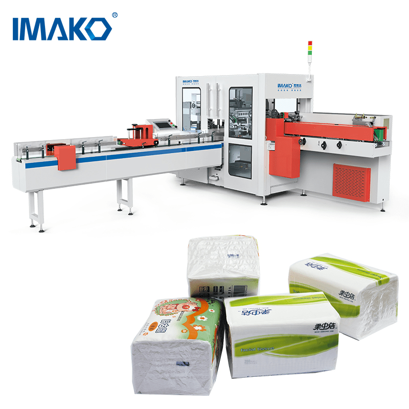 Facial Tissue Packaging Machine Napkin Paper Wrapping Packing Machine