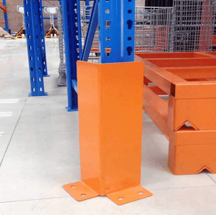 Warehouse Storage Racking Column Guard Corner Powder Coated Steel