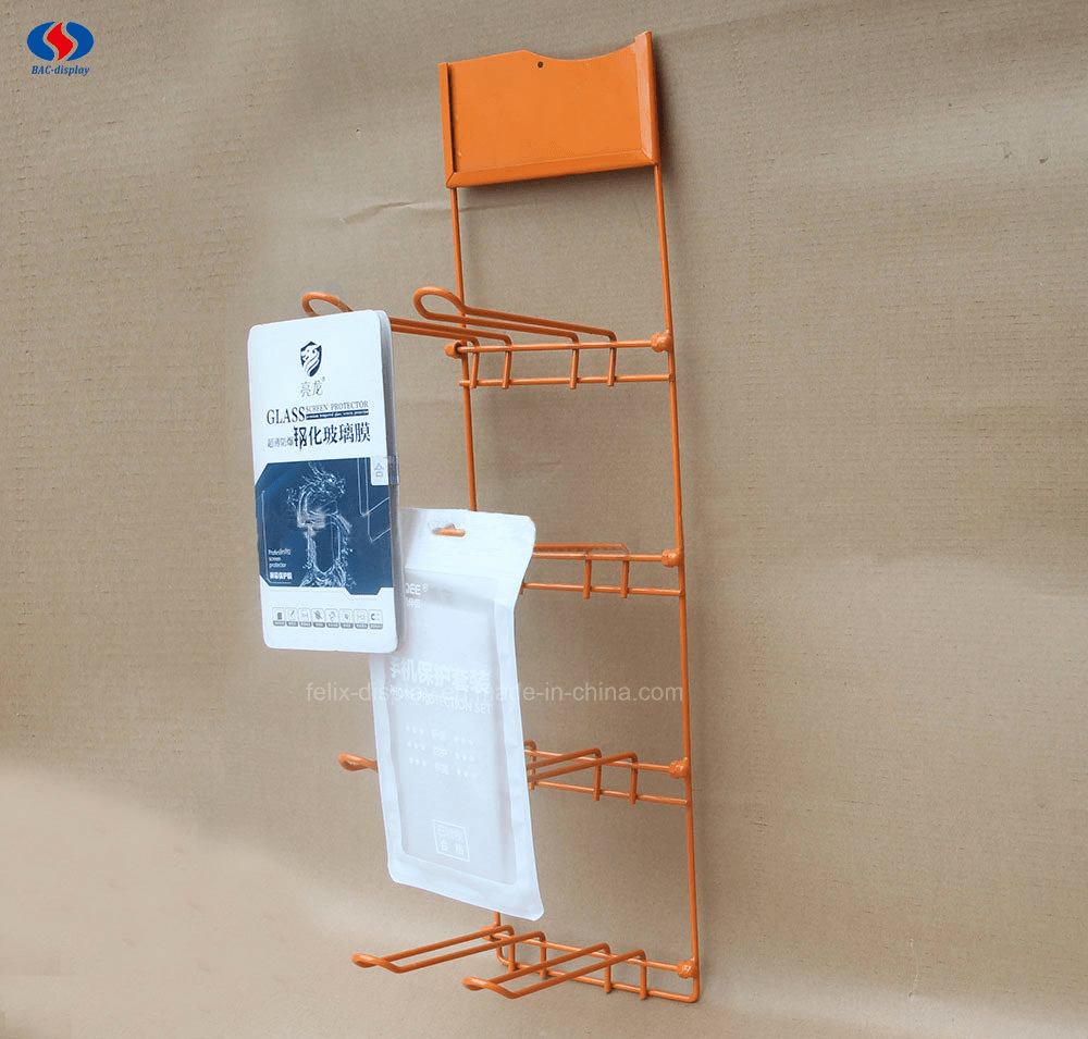 China Custom Hanging Mobile Phone Accessories Metal Rack Cell Phone