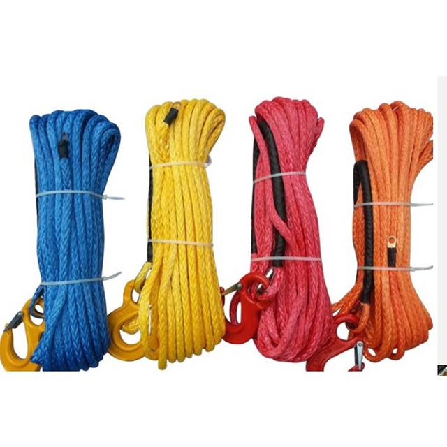 Ultra High Strength Hmpe Winch Rope with Thimble Ropes China Winch
