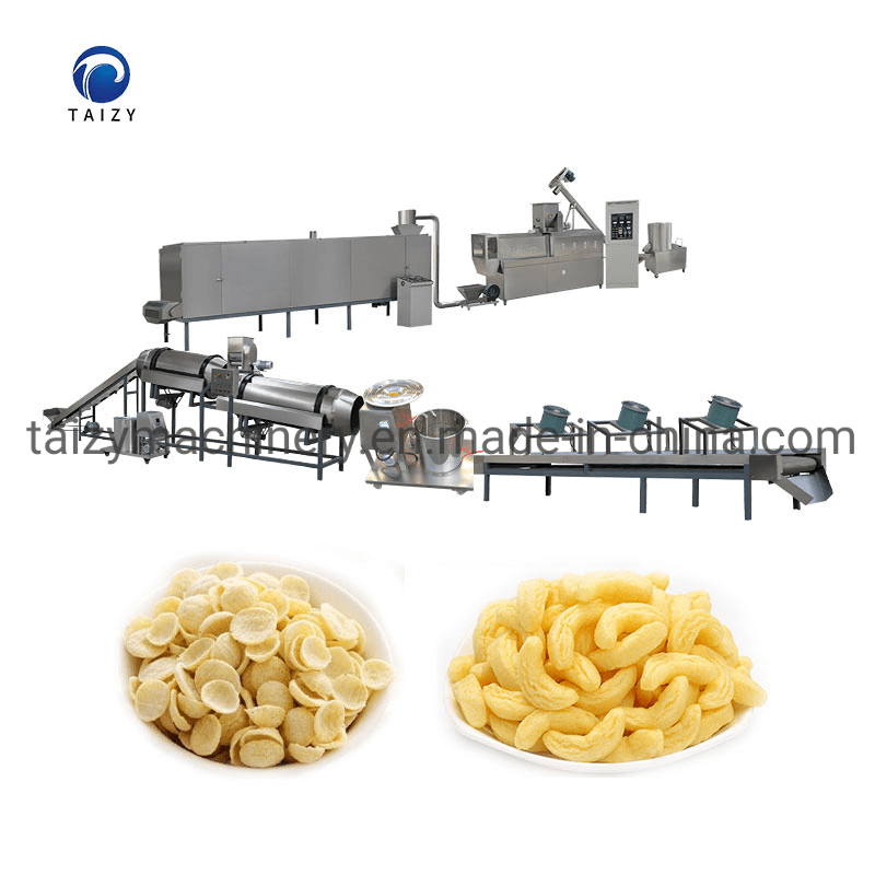 High Efficiency Puffed Corn Rings Extruder Machines Puffed Rice Snack