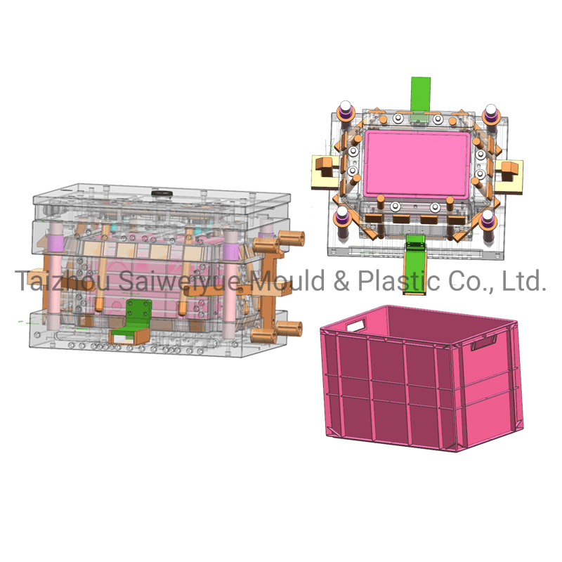 Euro Stackable Plastic Container Mold Box Matrix Injection Mould
