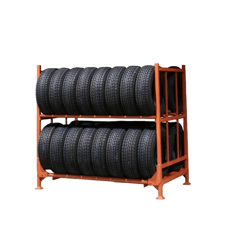 Warehouse Customized Tire Rack Pallet Rack Metal Stacking Shelves