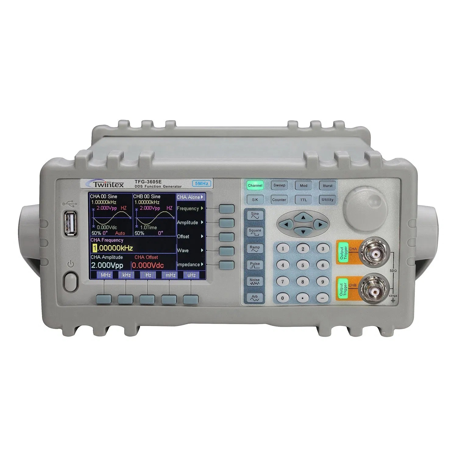 Twintex Tfg3605e Dds Function Arbitrary Waveform 5MHz Dual Channel