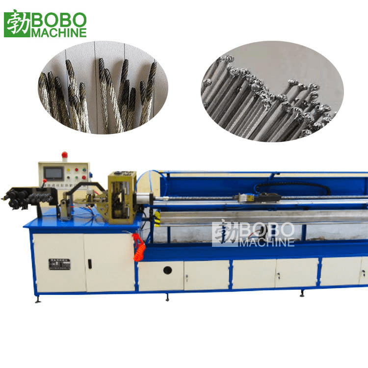 Steel Wire Rope Cutting Fusing and Patterning Machine China Wire Rope