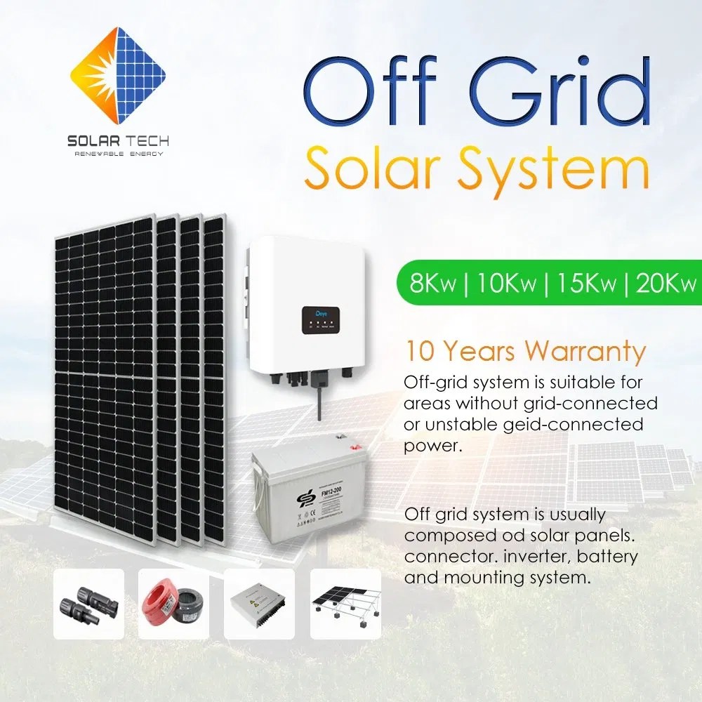 Cheap Solar Panel Rooftop Outdoor Mounted PV 10kw off Grid Solar Panel