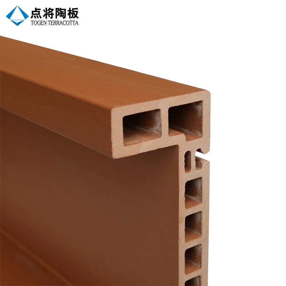 Vertical Rainscreen Cladding Natural Clay Tile Terracotta Louver China Exterior Cladding
