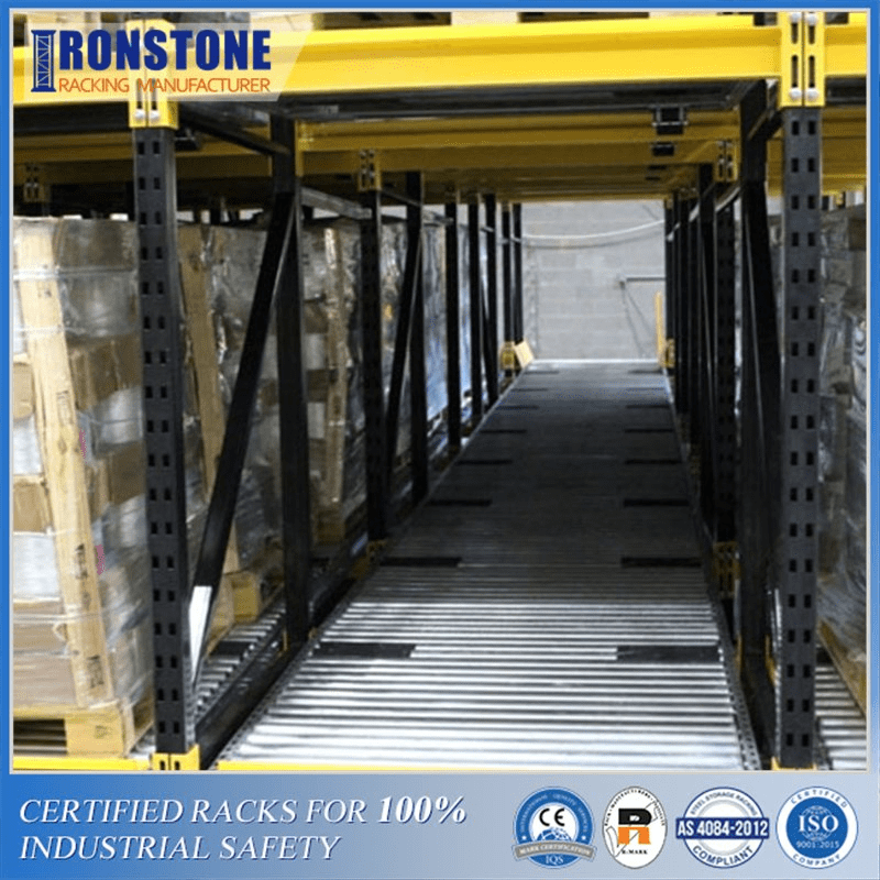 Adjustable Advanced Wheeled Pallet Flow Rack System with High Load