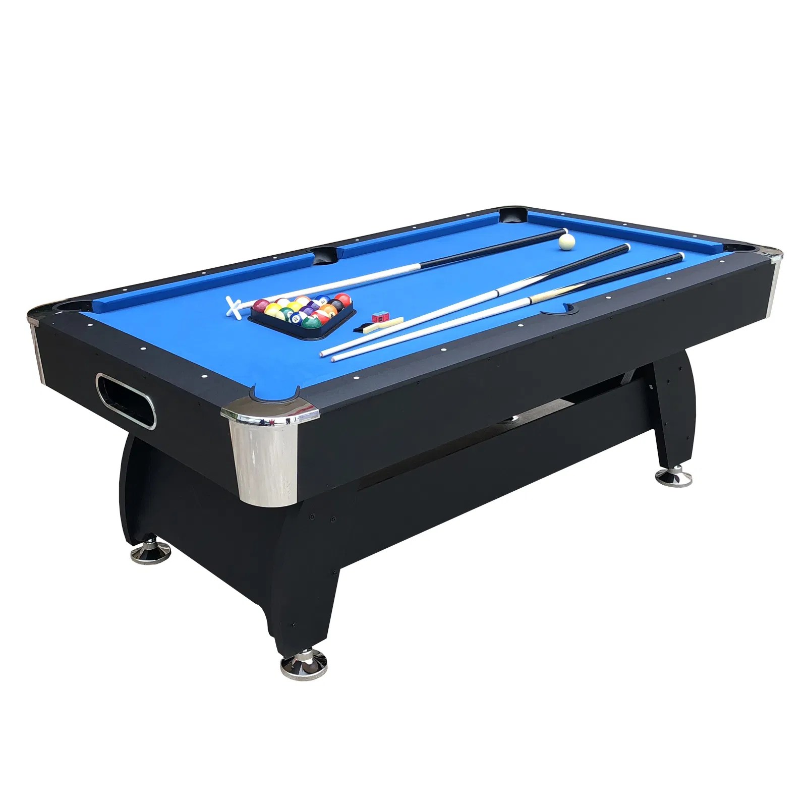High Quality 84" Billiard Pool Table with Ball Return System Pool