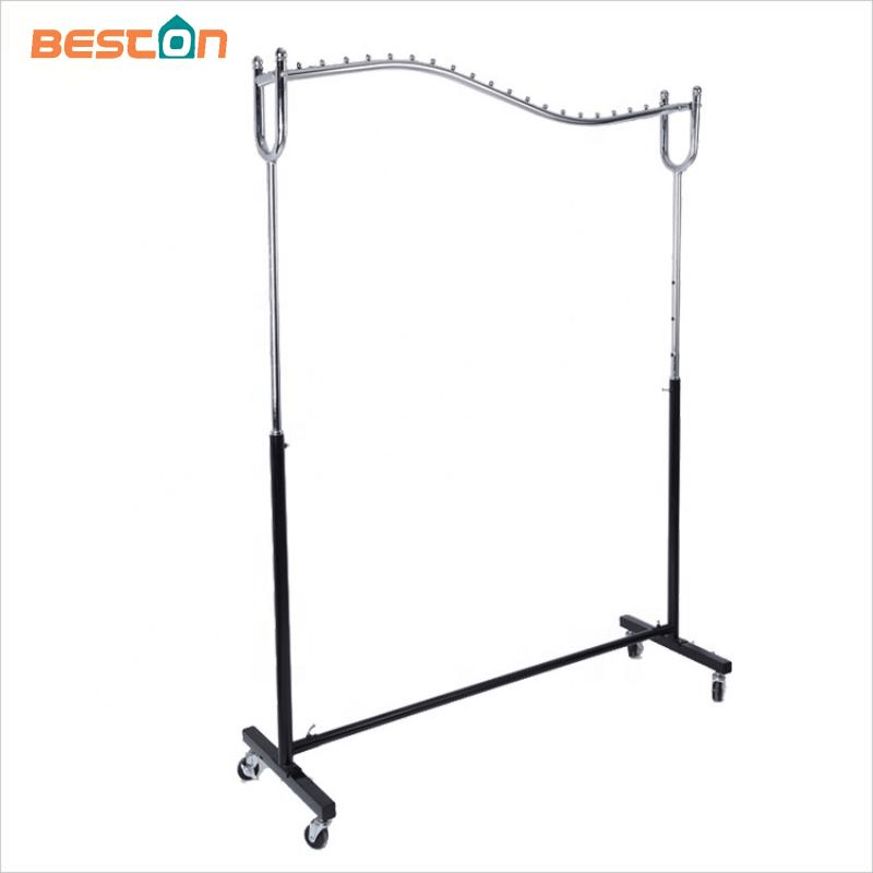 Metal Adjustable Cloth Display Rack/ Clothes Drying Display Stand Rack