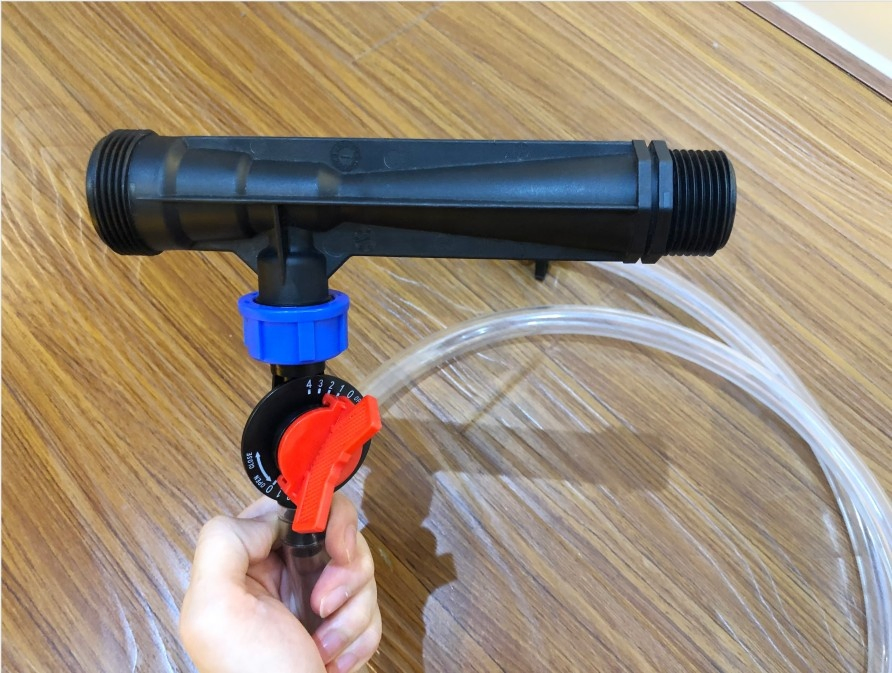 1 Inch Plastic Venturi Fertilizer Injector for Irrigation System