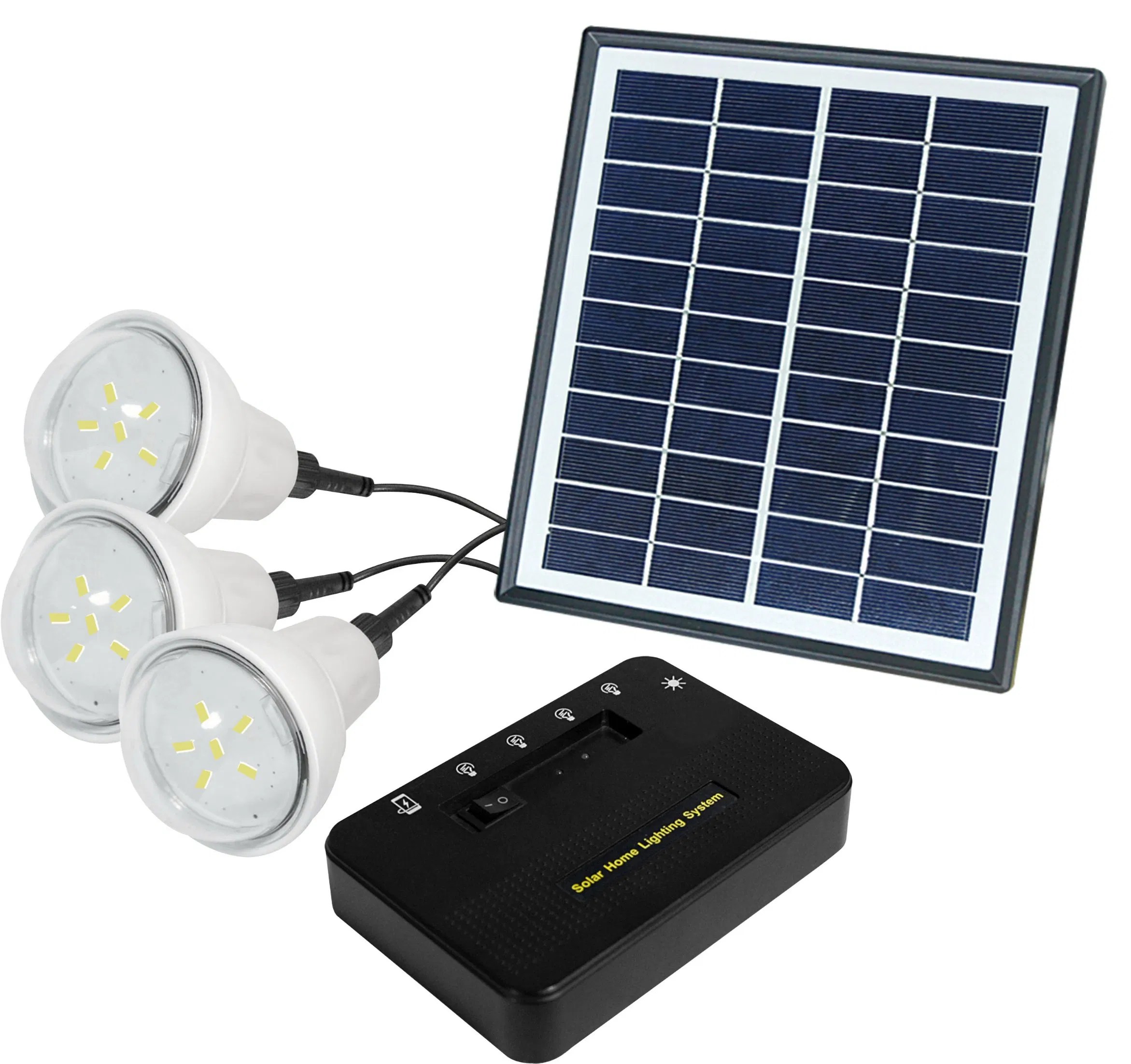 Solar Panel LED Light Bulbs Solar Home System Kit Solar Home System