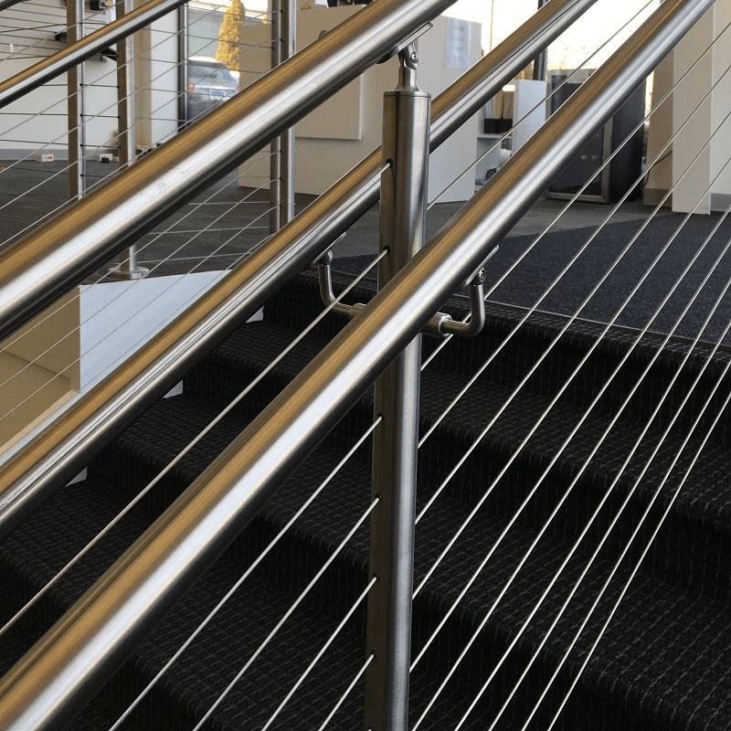 Stainless Steel Cable Railing Balcony Handrail Post Wire Rope Railing