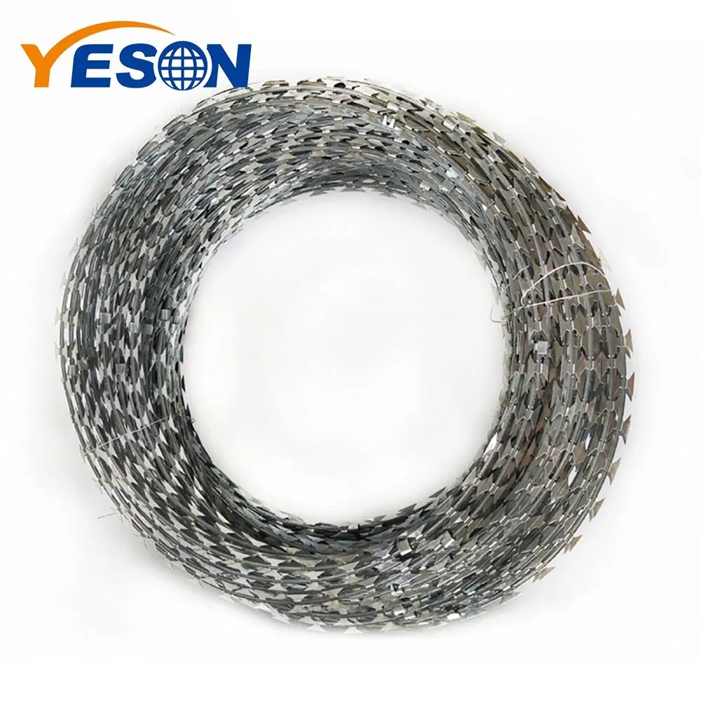 Protecting Mesh Galvanized Coil Wrapped Concertina Razor Wire Clips