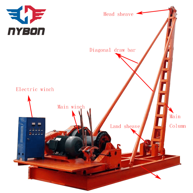 Free Fall Punching Drop Hammer Piling Machine Piling Rig Pile Driver