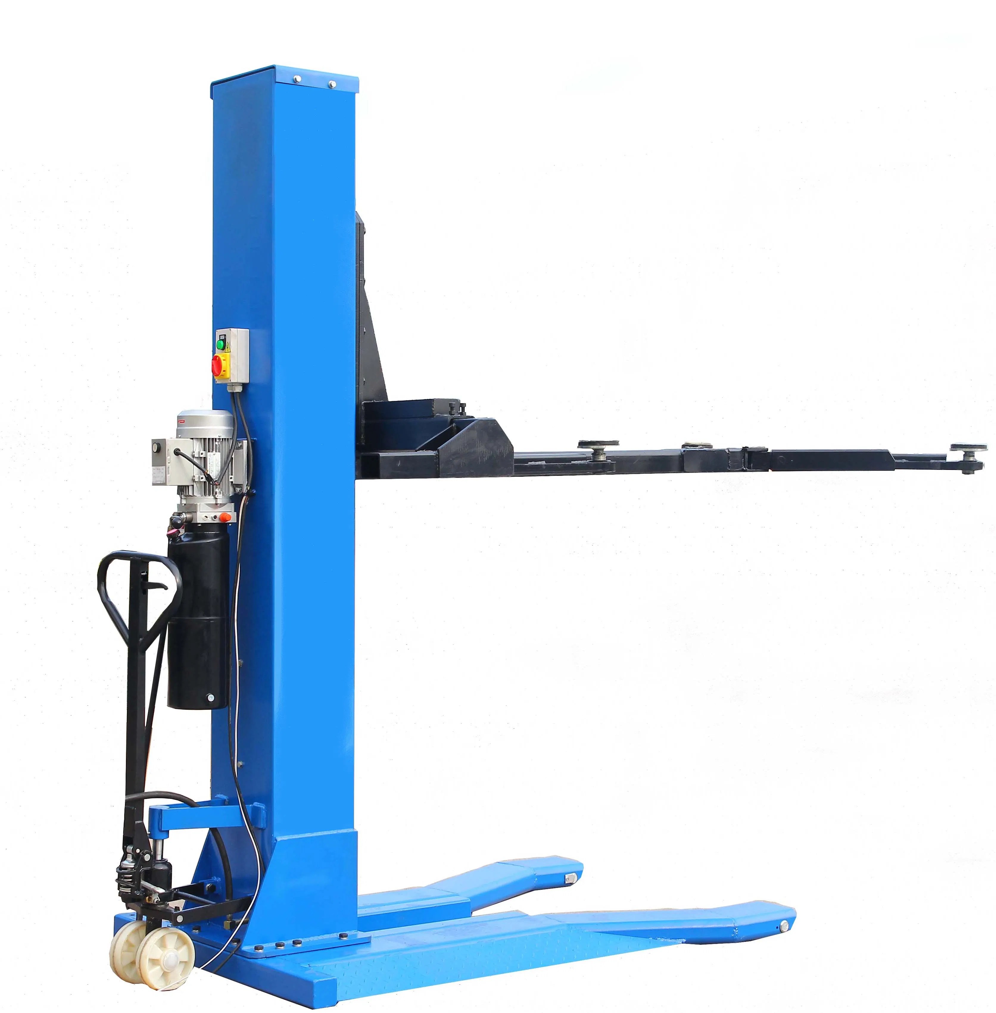 China Simple&Portable One Post Hydraulic Car Lift China Single Post