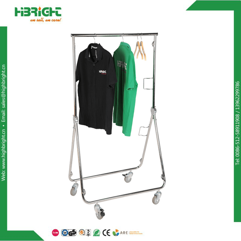 Retail Commercial Rolling Clothing Display Racks China Garment Rack