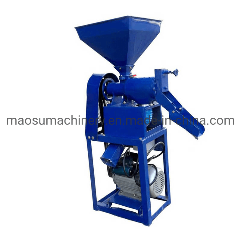 Electric Diesel Engine Commercial Portable Rice Milling Machine