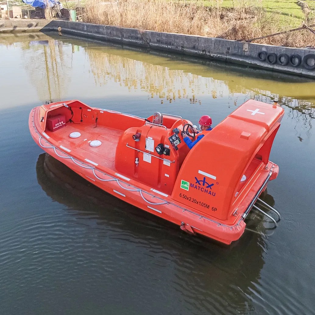 Solas Approved Rigid Fast Rescue Boat Life Boat and Life Boat with Davit
