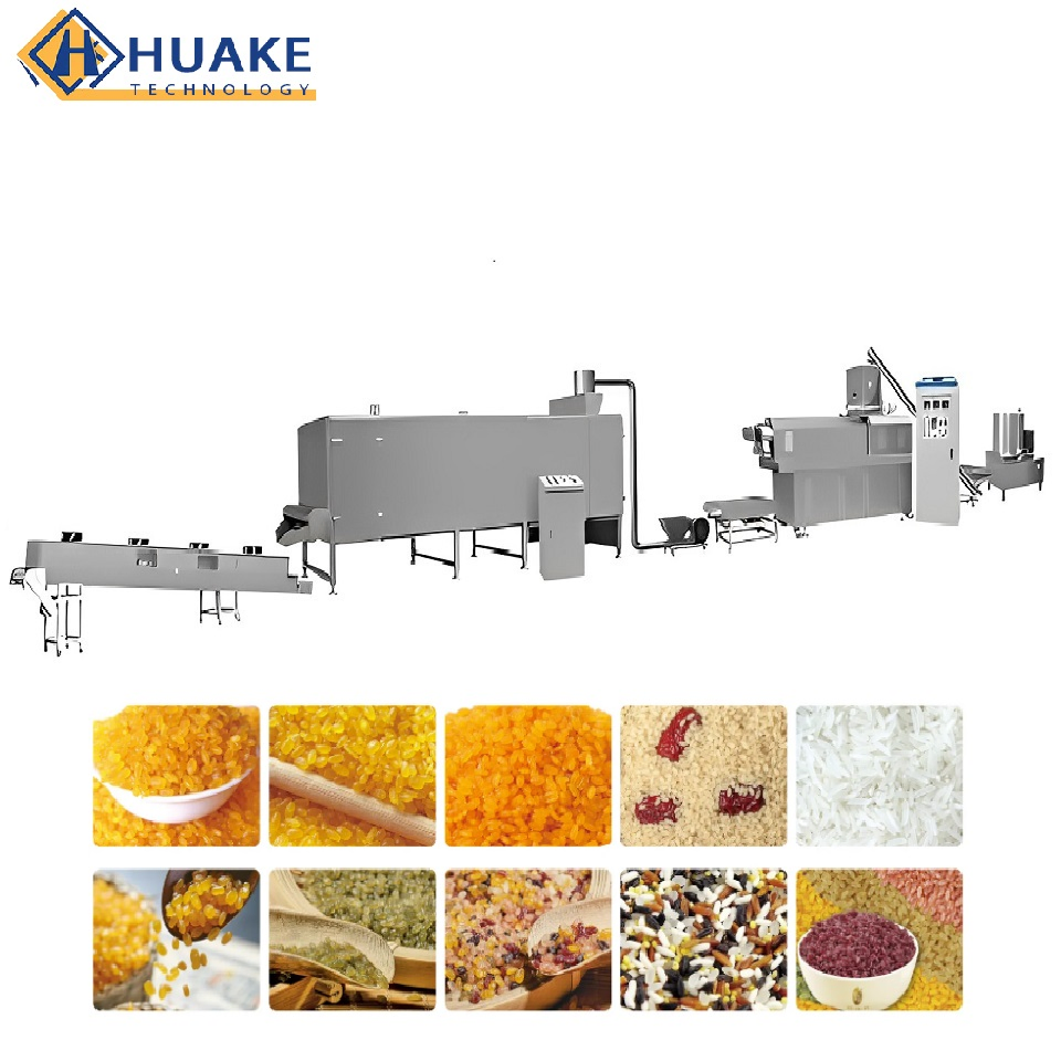 Instant Rice Extruder Production Line Fortified Artificial Rice Making