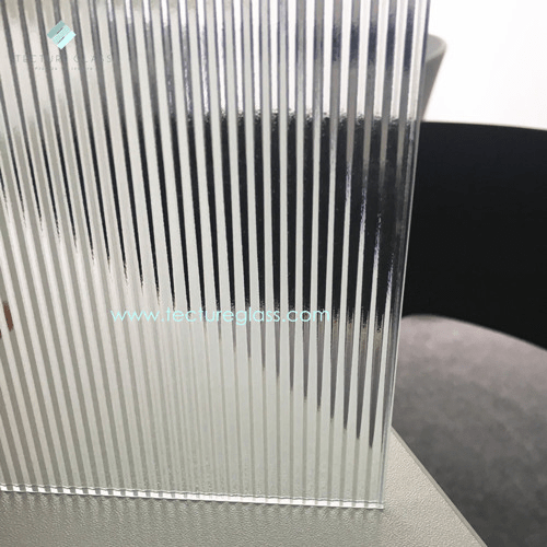 Tecture Ribbed Glass Tempered Reeded Glass 10mm Tempered Ribbed Glass