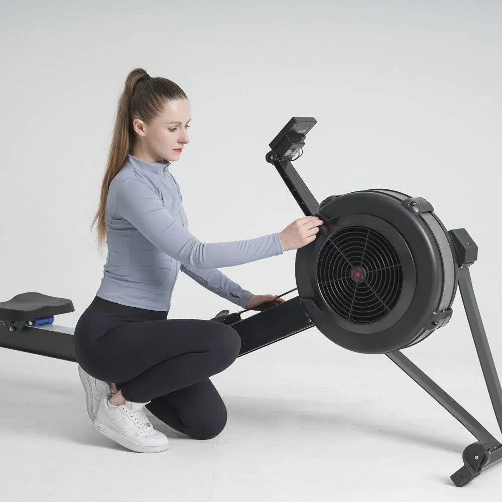 Gym Equipment Rowing Machine Seated Row Machine Air Rower Air
