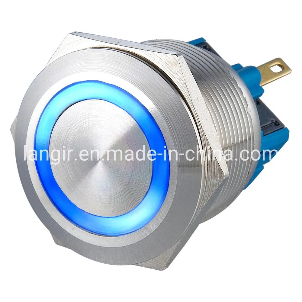 Ring LED Indicator China Waterproof Metal Push Button Switch and