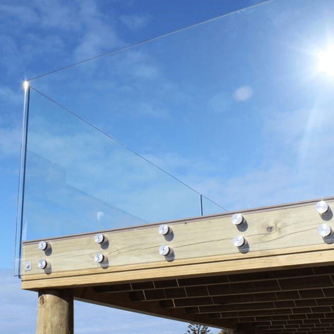 Standoff Glass Railing Side Mounted Glass Railing Spigot Railing Design