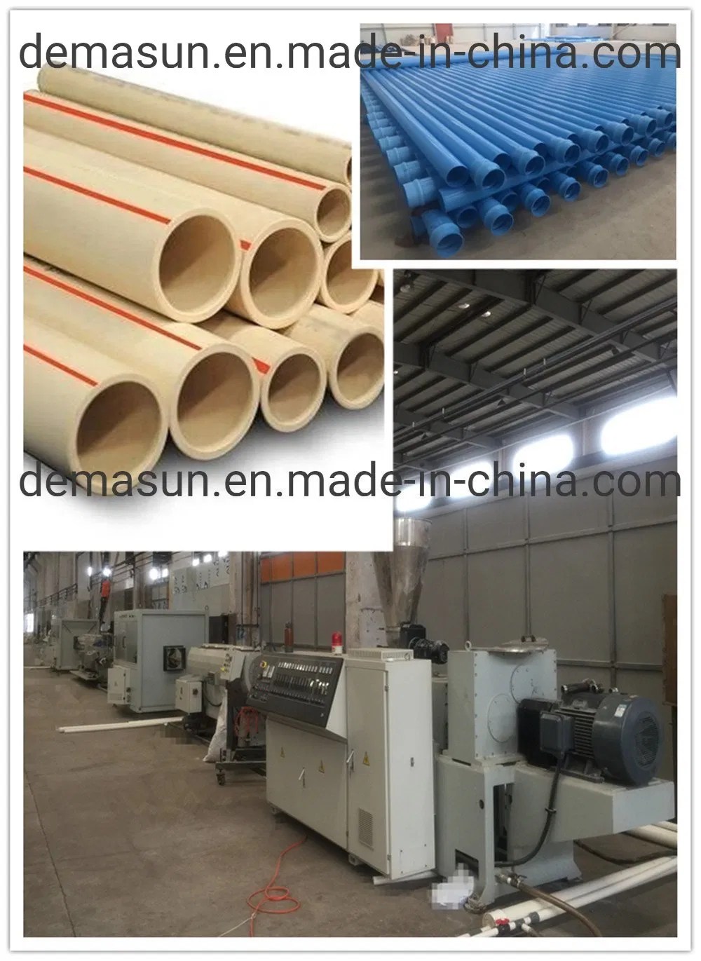 Stable Production UPVC PVC CPVC Extrusion Machine PVCO Pipe Machine