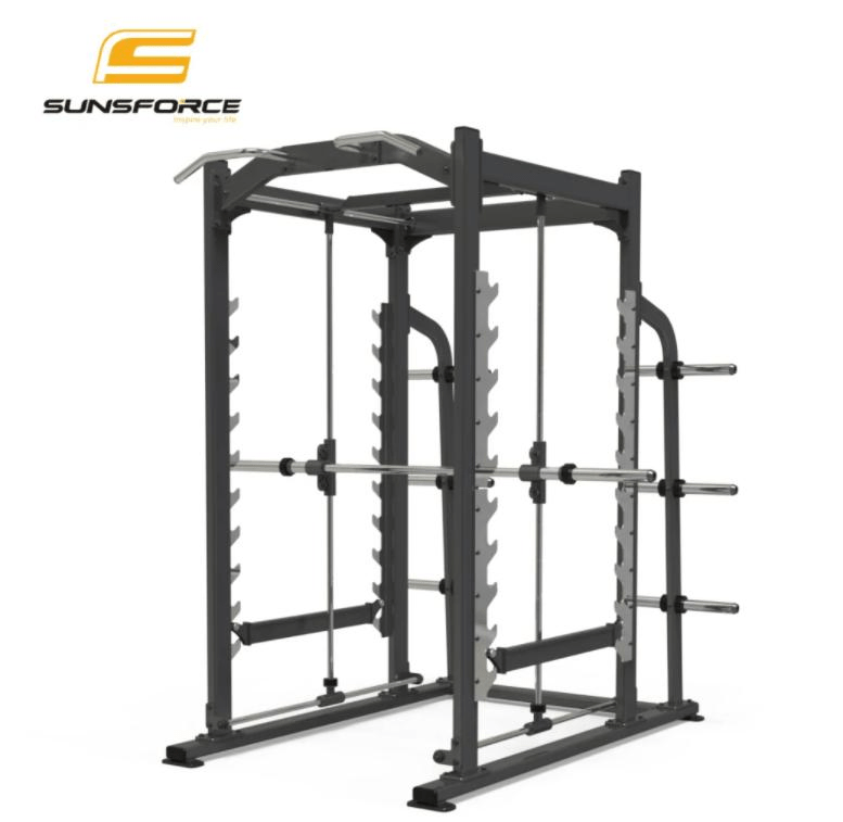 Sunsforce Commercial with Attachments and Compatibility Cage Squat Rack