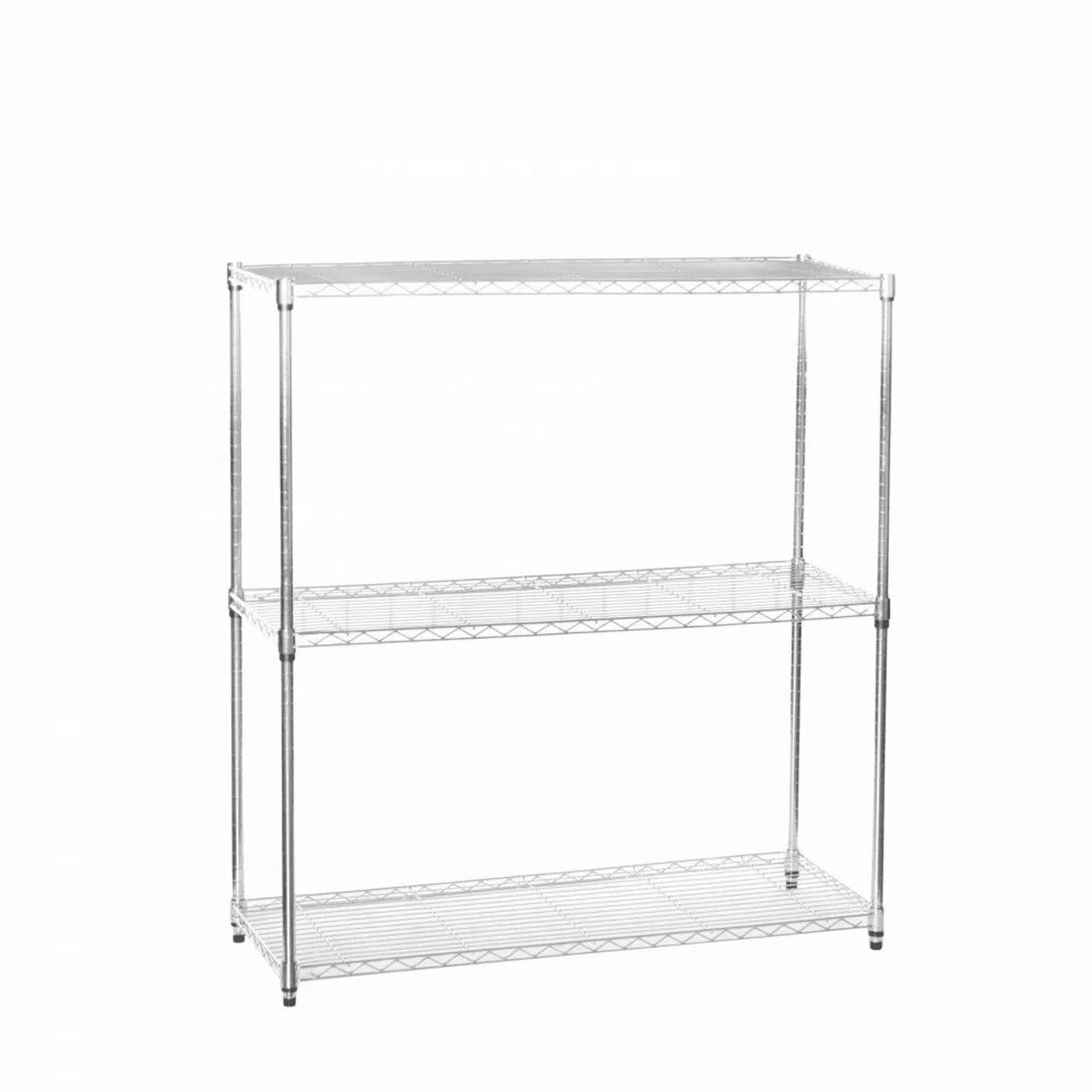 3 Tier Metal Chrome Wire Shelving Racking Unit China Wire Shelving