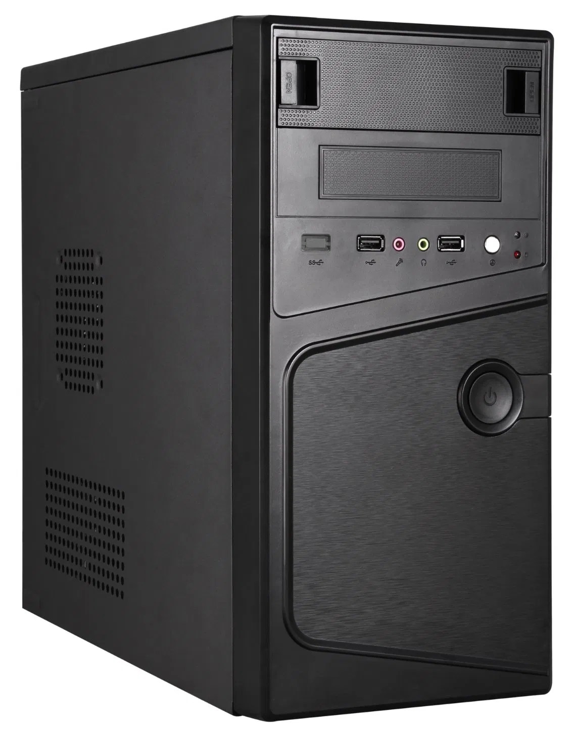 Four Colors Power Button Design Micro ATX Office Computer Case PC