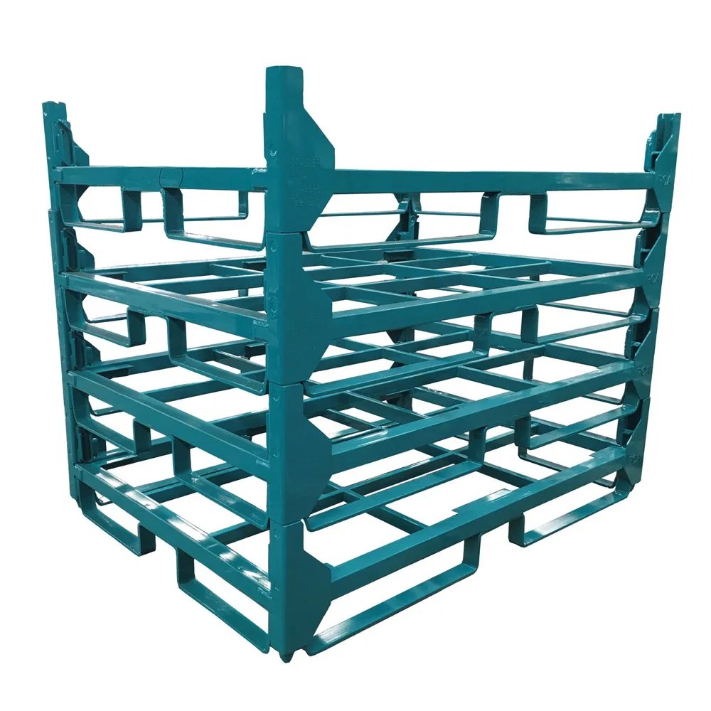 High Duty Metal Stacking Rack High Steel Storage Commercial Stacking