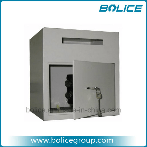 Small Size Front Loading Drop Slot Undercount Key Lock Depository Safe