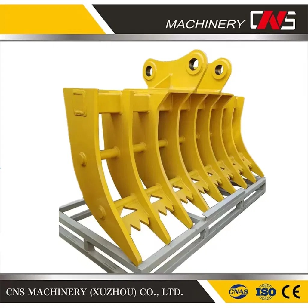 High Quality Customized Farm Rake Bucket Excavator Root Rake Bucket