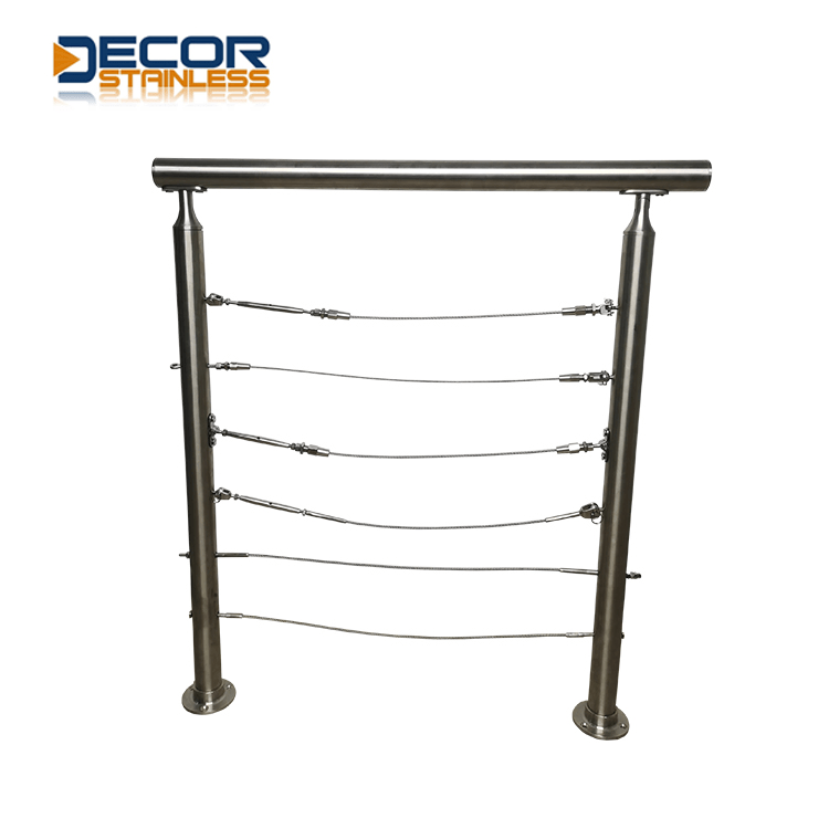 Stair Railing Wire Rope Fittings Stainless Cable Railing Deck Railing
