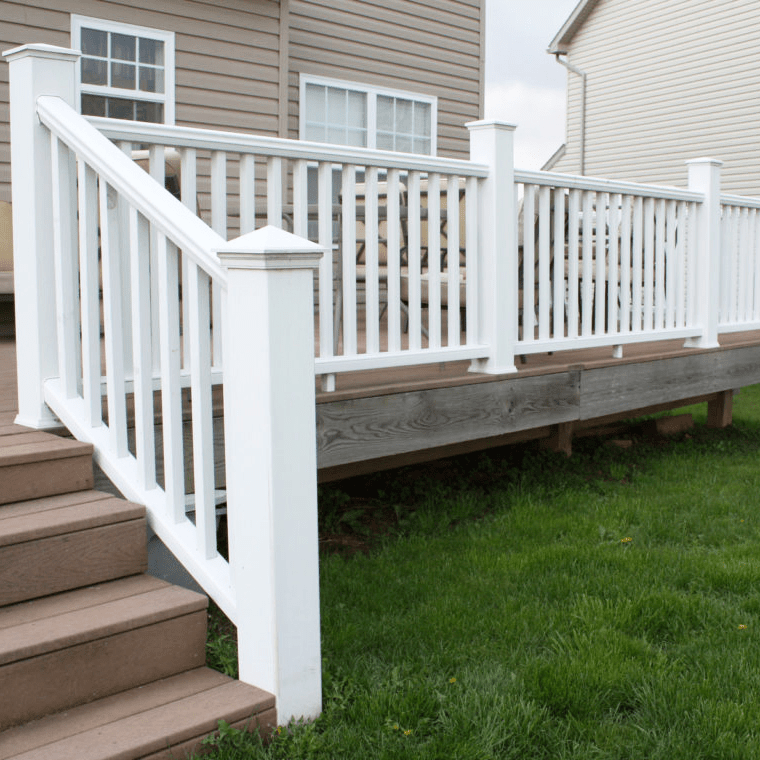 Unmatched Versatility PVC Picket Railing, Vinyl House Porch Railing