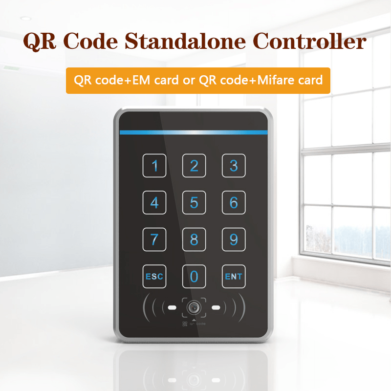 New HotSelling Qr Code Access Controller Scanner Touch Keyboard RFID Reader Waterproof Access