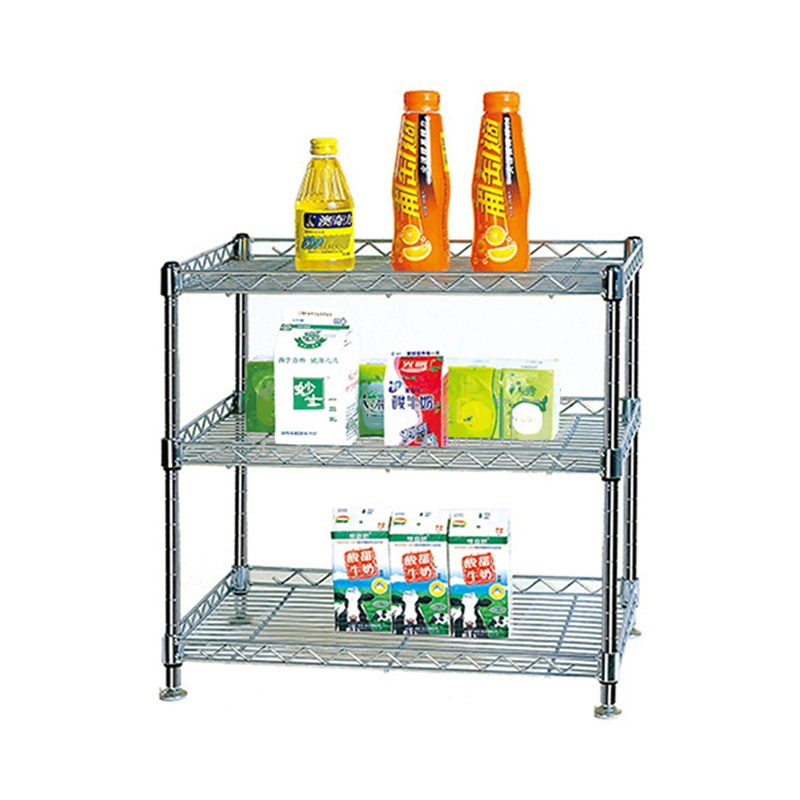 Kitchen Equipment Wire Display Rack Storage Rack 3 Tiers Metal Wire