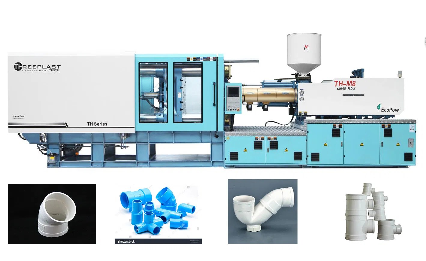 PVC PP PPR Pipe Fitting Making Machine Injection Molding Machine Plastic Machinery and Small