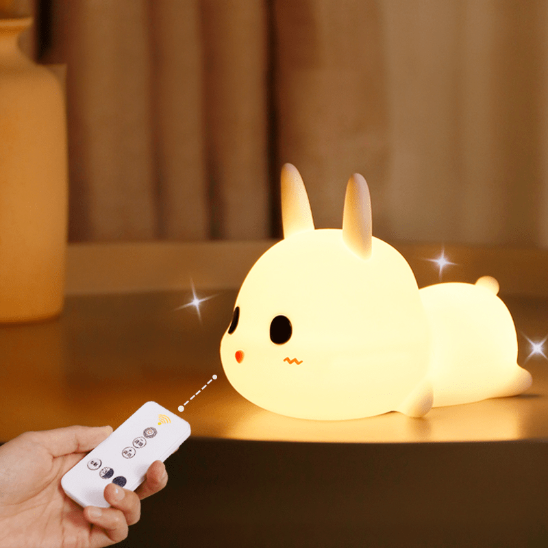 MultiColor Rabbit LED Night Light for Children with Touch Sensor