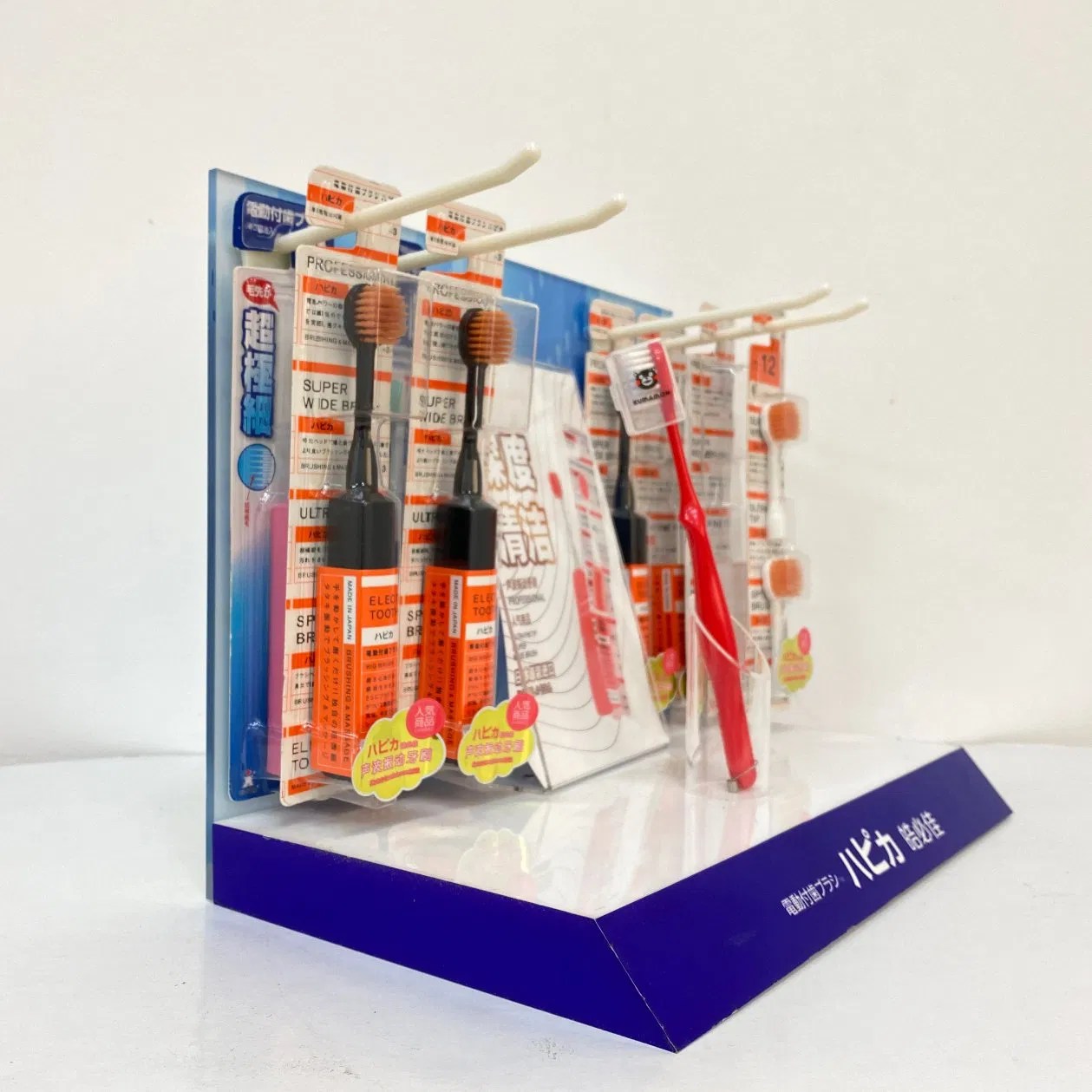 Retail Acrylic Table Display Rack Toothbrush Display Stand with Logo