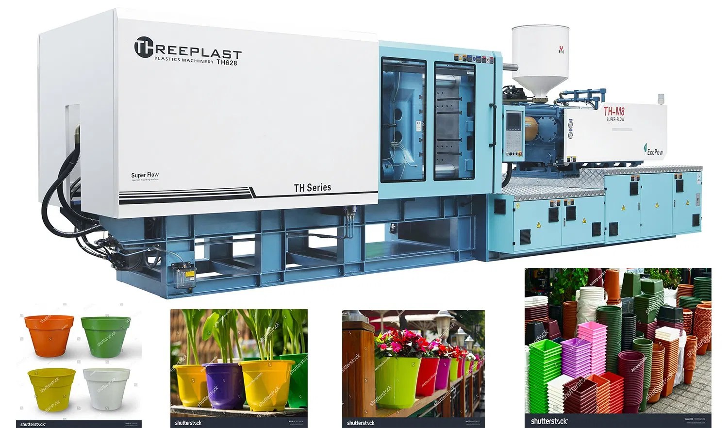 Hard Plastic Flower Pot Making MachineInjection Molding Machine China Plastic Injection