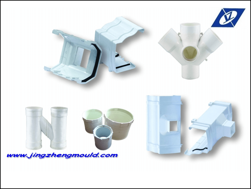 PVC Gutter Injection Plastic Pipe Fitting Mold China PVC Gutter Fitting Mold and Dongguan