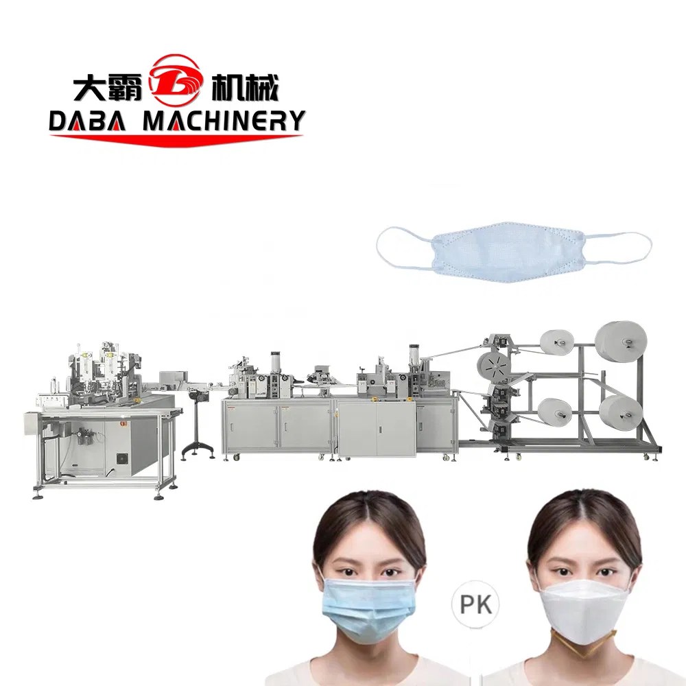 China Automatic Korea Kf94 Face Mask Making Machine Fish Type Mask