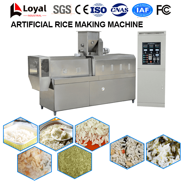 Automatic Twin Screw Extruder Flattened Rice Flakes Crispy Snacks
