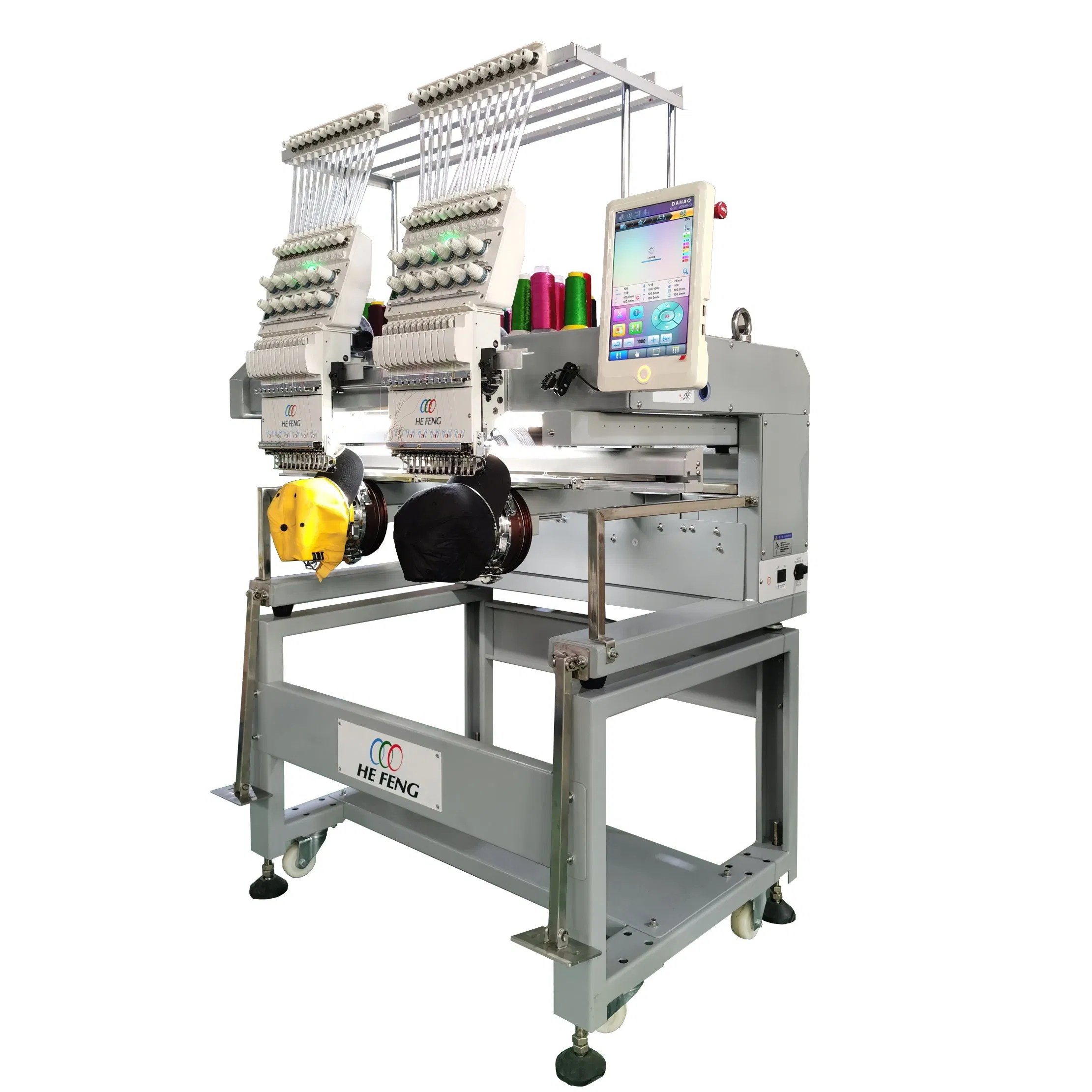 Hefeng MultiFunction Computerized Embroidery Machine 2 Heads