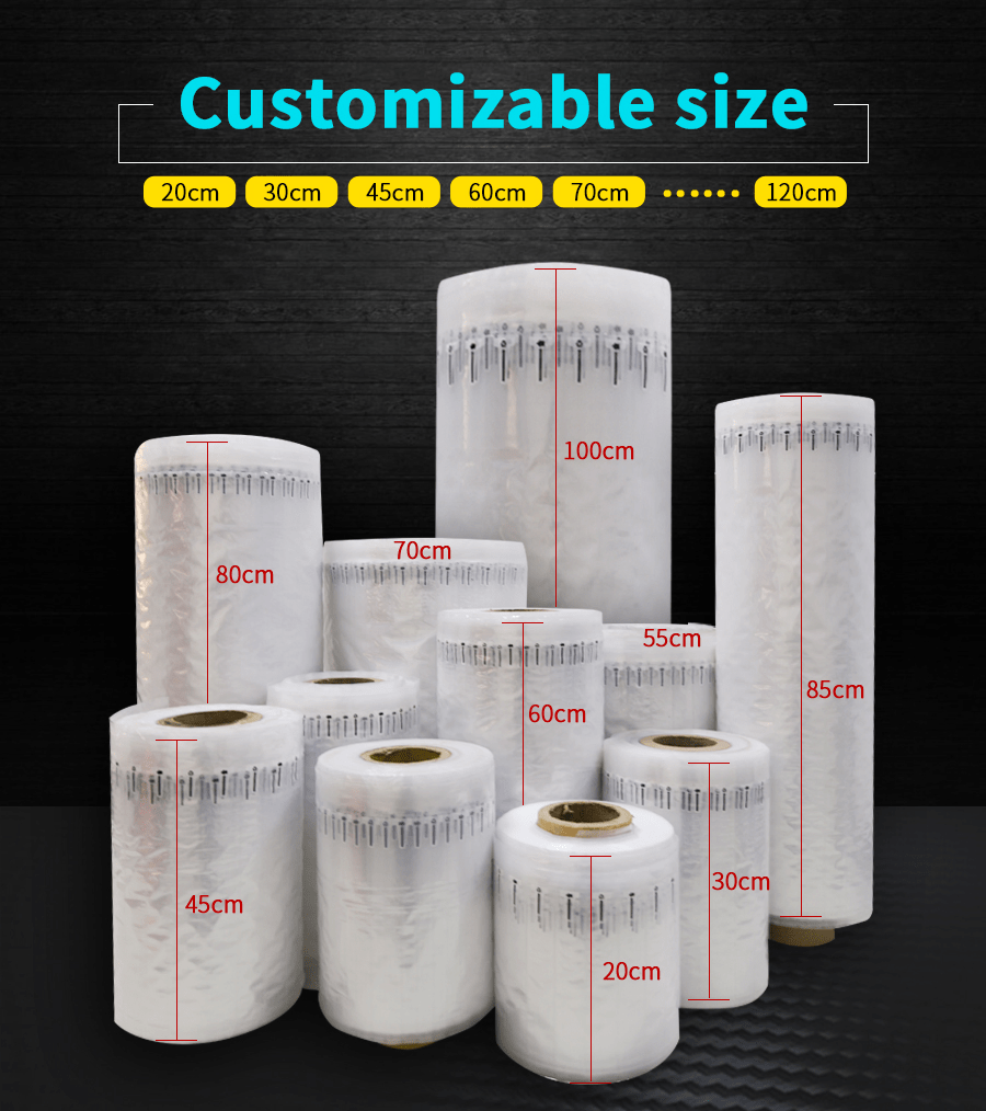 Factory Direct Inflatable Packaging Air Column Wrap Film Roll China
