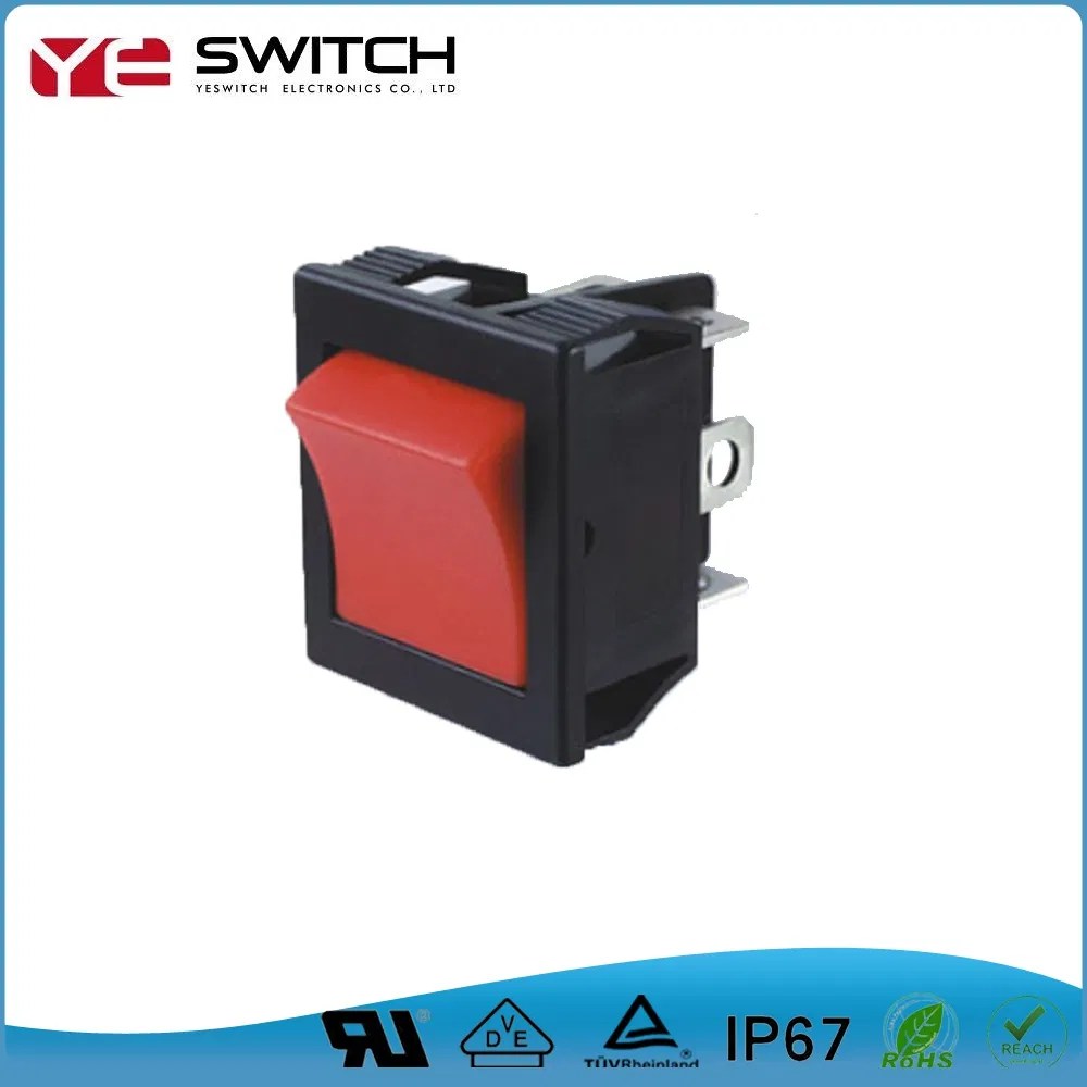 Latched Electrical Locking Rocker Switch with Without LED Light China