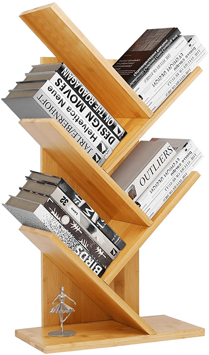 Wholesale Bamboo Book Rack, Tree Bookshelf, Desktop Organizer Table